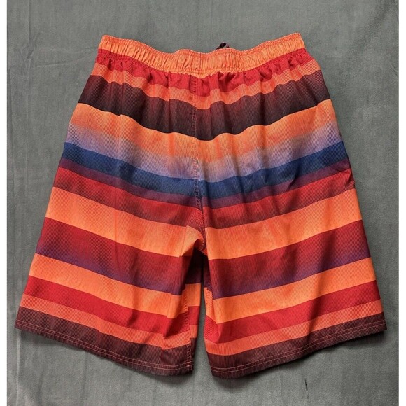 NIKE Swim Shorts Orange Red Multicolor Swim Trunks Men's XL Lined Colorful - Picture 2 of 13